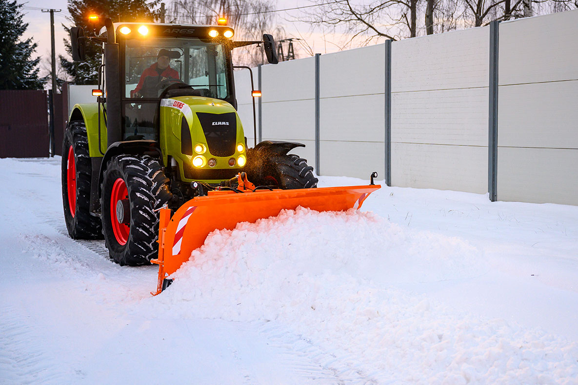 Lame à neige droite légère or-l / pour tracteur et transporteurs